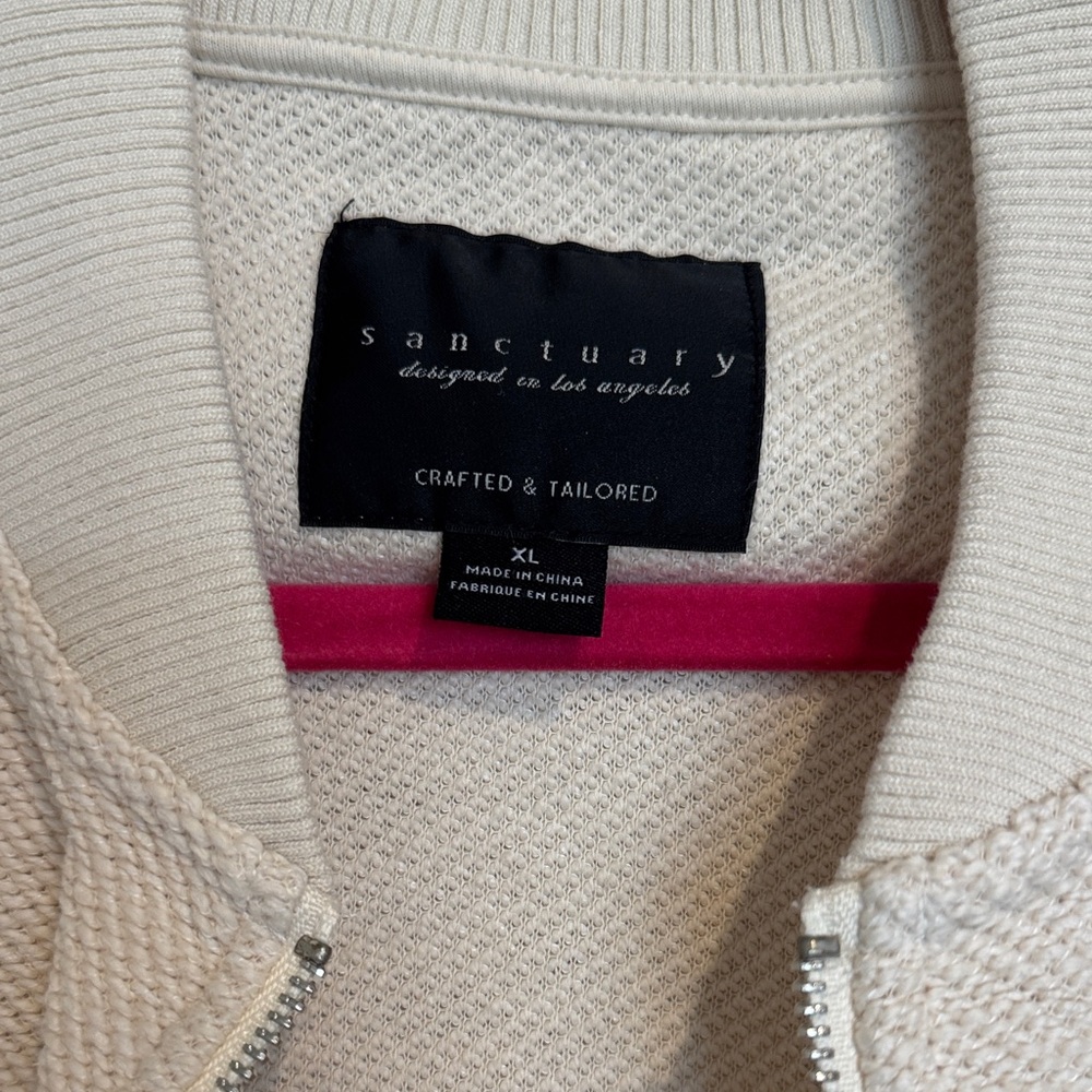 Sanctuary XL Beige Bomber Jacket - Picture 2 of 5